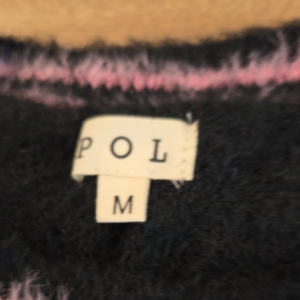 POL Star Sweater Medium Pink Mustard Oversized Y2K Statement Knit - Picture 7 of 17